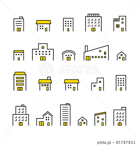 建物アイコンセット 85787831