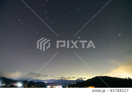 北杜市白州町、おおぐま座の尾から延びる春の大曲線 85788327