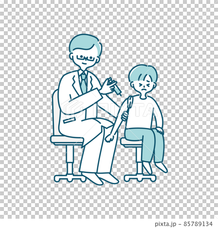 予防接種のイラスト 予防接種のイラスト 85789134