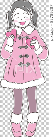 Girl with two hearts 85789287
