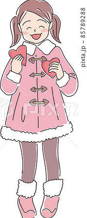 ハートを2個持った女の子 85789288