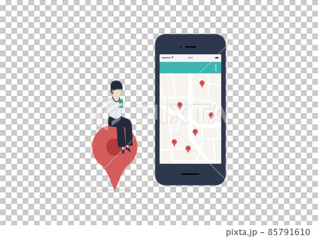 MEO対策で上位表示を狙おう!なイラスト素材 MEO対策で上位表示を狙おう!なイラスト素材 85791610