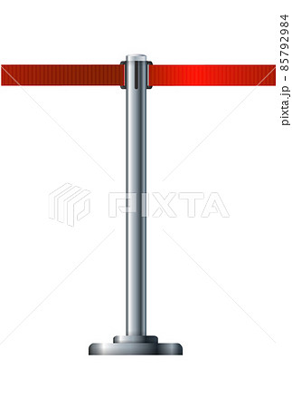Barrier fence of the airport ticket offices.Organization of traffic and safety. Border of pedestrian zones of stations. Barrier fence of the airport ticket offices.Organization of traffic and safety. Border of pedestrian zones of stations. 85792984