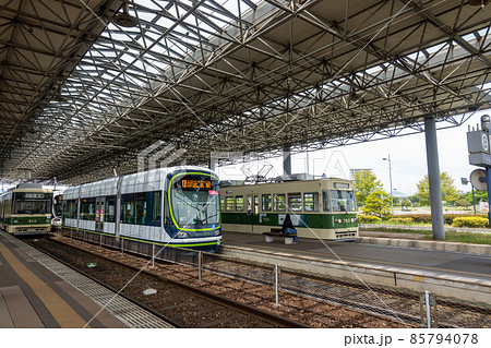 《広島市》広島電鉄 広島港駅の路面電車 85794078