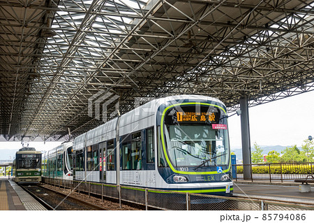 《広島市》広島電鉄 広島港駅の路面電車 85794086