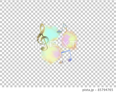 音符 の挿し絵　水彩 85794765