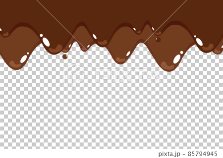Melting chocolate frame - Stock Illustration [85794945] - PIXTA