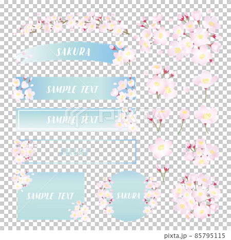 Cherry blossom frame material set Cherry blossom frame material set 85795115