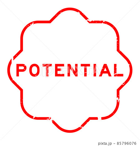 Grunge red potential word rubber seal stamp on white background Grunge red potential word rubber seal stamp on white background 85796076