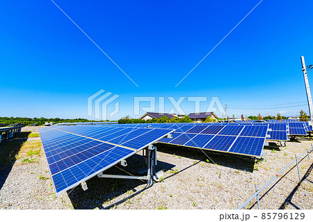 メガソーラー　太陽光発電　ソーラーパネル　【 カーボンゼロ イメージ 】 85796129