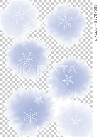 在寒冷的水彩風格雪花期間參觀的插圖 在寒冷的水彩風格雪花期間參觀的插圖 85797689