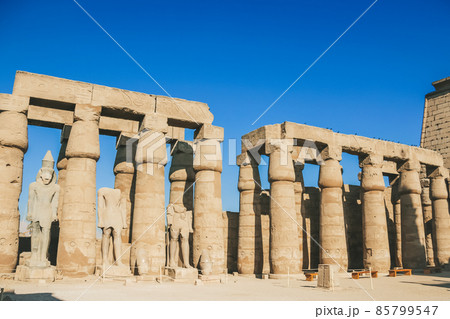 Ruins of the Egyptian Karnak Temple, the largest open-air museum in Luxor 85799547