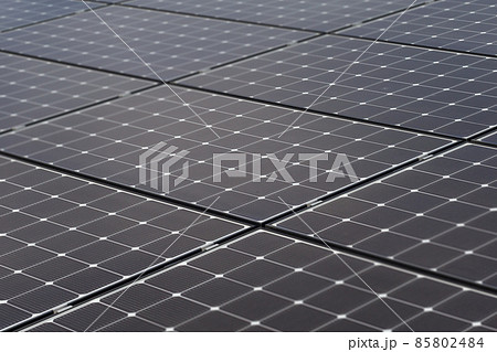 Photovoltaic renewable background solar panel. Close-up of Solar energy panel photovoltaics . 85802484