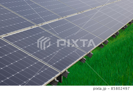 Green energy, concept. Solar panels, close-up 85802497