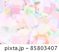 長方形で構成されたパステル画風の抽象画 85803407