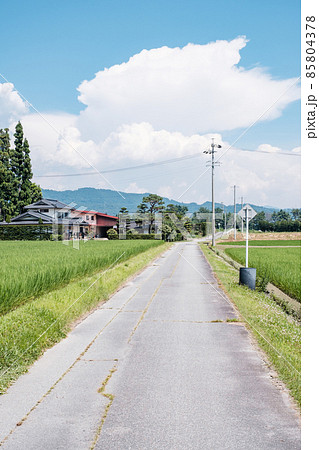 夏の田舎風景 85804378