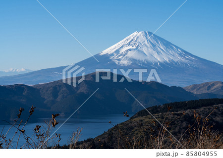 富士山と湖 富士山と湖 85804955