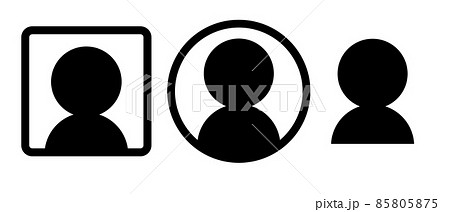 人物シルエット アイコンセット 85805875