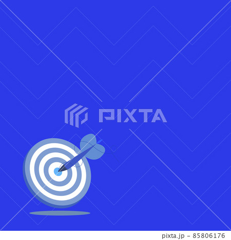 Presenting Message Hitting Target Concept, Abstract Announcing Goal, Bulletin Board Design, Announcement Information, Displaying Important Message, Target Markets Idea 85806176