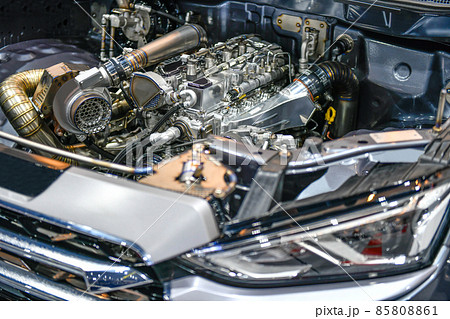 Details of car engine. Modification of the turbo engine	 85808861