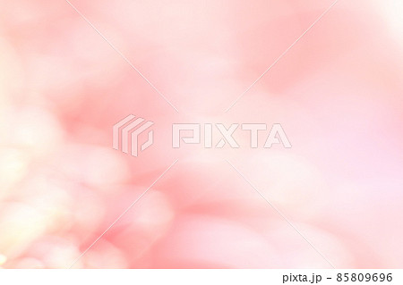 赤色系抽象的背景 淡い赤ピンク色の花びら 玉ボケ・丸ボケ 赤色系抽象的背景 淡い赤ピンク色の花びら 玉ボケ・丸ボケ 85809696