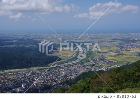 獅子吼高原からの手取川扇状地の眺め 獅子吼高原からの手取川扇状地の眺め 85810763