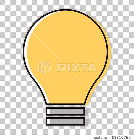lit light bulb transparent