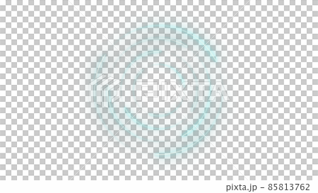 CGサークル　複数の光る光点と円形になびく光跡 85813762