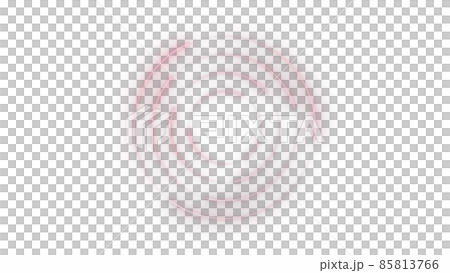 CGサークル　複数の光る光点と円形になびく光跡 85813766