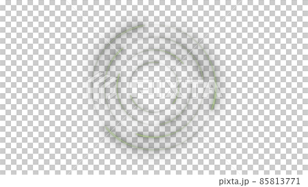 CGサークル　複数の光る光点と円形になびく光跡 85813771