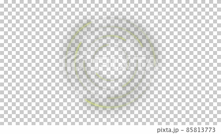 CGサークル　複数の光る光点と円形になびく光跡 85813773