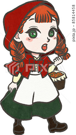 赤ずきんちゃんのイラスト 赤ずきんちゃんのイラスト 85814458