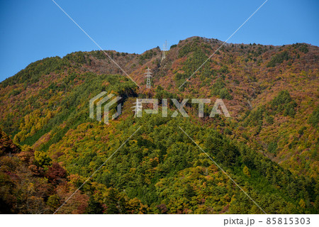 厳立峡の美しい紅葉風景 厳立峡の美しい紅葉風景 85815303