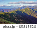 武能岳からの七ツ小屋山への稜線 85815628