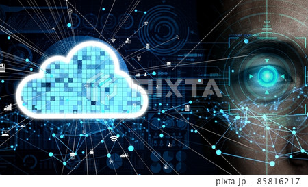 Conceptual cloud computing and data storage technology for future innovation 85816217