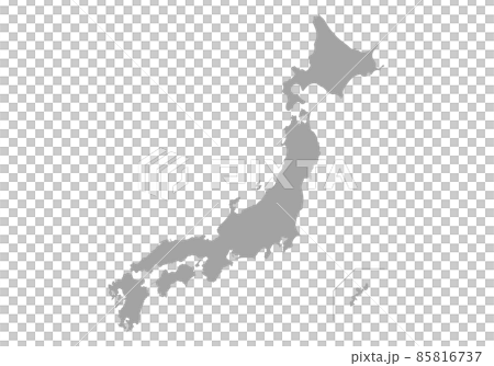 日本列島のシルエット 85816737