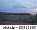 アリゾナ州　セドナ　エアポートメサの夕焼け 85816965