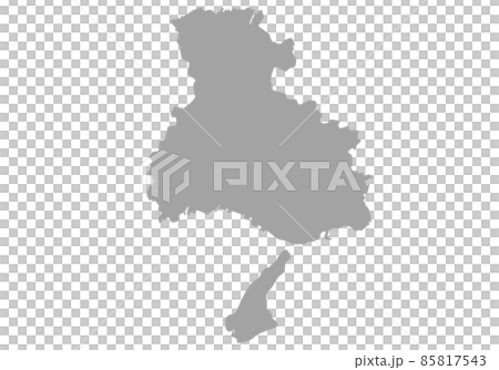 Hyogo prefecture silhouette 85817543