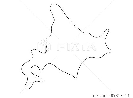 ゆるい北海道の線画 85818411