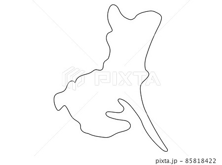 ゆるい茨城県の線画