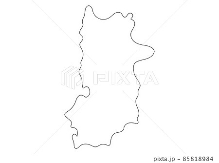ゆるい奈良県の線画