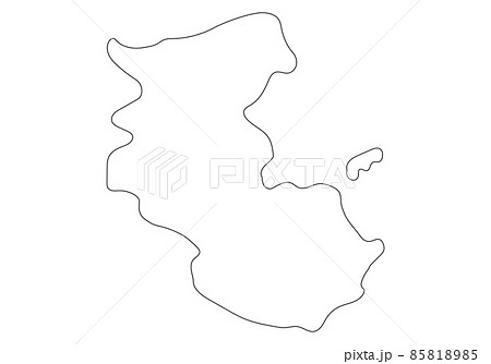 ゆるい和歌山県の線画