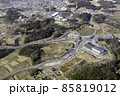 東関東自動車道の酒々井インターチェンジ付近を空撮 85819012