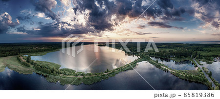 Rural summer sunset 85819386