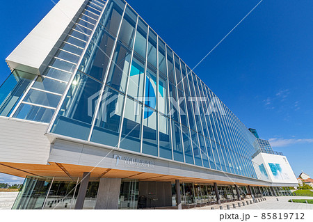 富山県富山市 快晴の富山県立美術館 富山県富山市 快晴の富山県立美術館 85819712