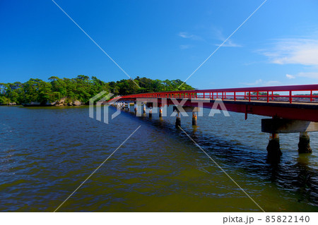 松島・福浦島・渡ると楽しい、赤い福浦橋・東北・宮城県(観光客なし1) 松島・福浦島・渡ると楽しい、赤い福浦橋・東北・宮城県(観光客なし1) 85822140