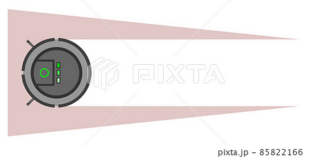 床の掃除を自動でするロボット掃除機のイラスト 85822166