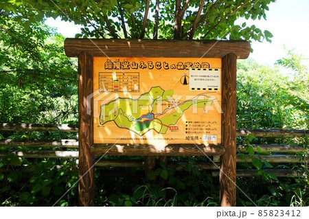 鐘撞堂山　寄居　かねつきどうやま　ふるさとの森　案内図　ハイキング　登山　山登り　トレッキング 85823412