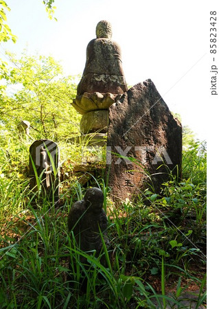 少林寺　ショウリンジ　寺　五百羅漢　石像　千体荒神碑　文殊菩薩札所　武州寄居十二支卯年 85823428