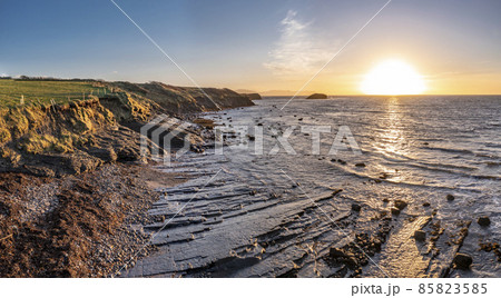 The beautiful coast at the eagles nest in Mountcharles in County Donegal - Ireland. The beautiful coast at the eagles nest in Mountcharles in County Donegal - Ireland. 85823585